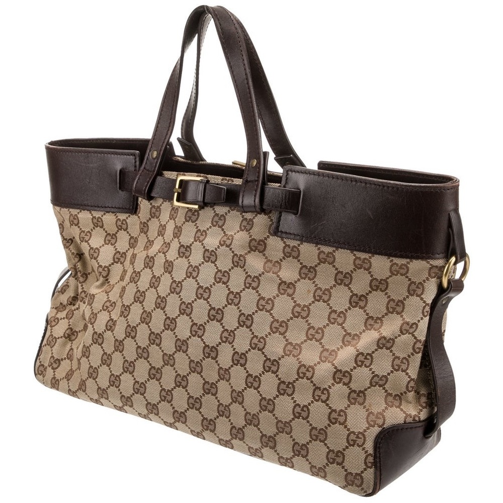 Gucci Canvas Tote Weekender Bag - Picture 3 of 8